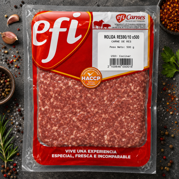 Molida de Res 90/10 x 500 gr (646)