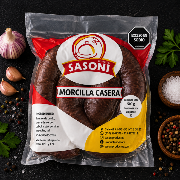 Morcilla casera 500 g (748)