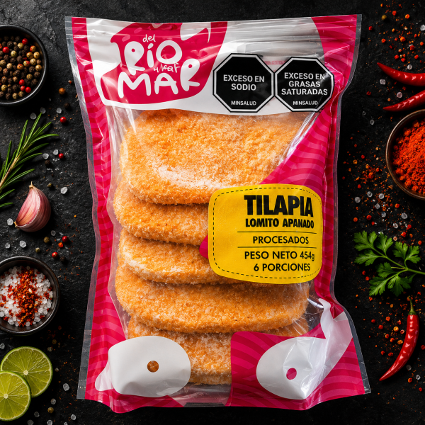 Tilapia lomito apanado 454g (712)